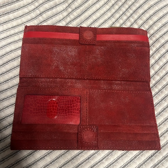 Hammitt Wallet 110 North Red Suede - Picture 7 of 10